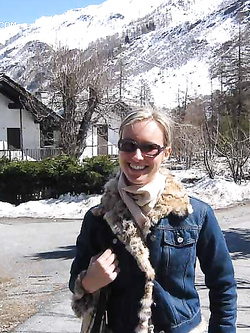 Foto amatoriali ragazza bionda olandese