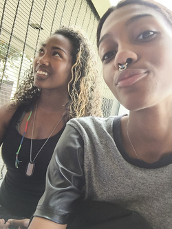 Selfie di una super figona mulatta