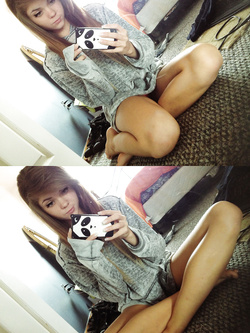 Autoscatti hot di una 19enne in lingerie