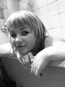 Selfie hot si una venere bionda