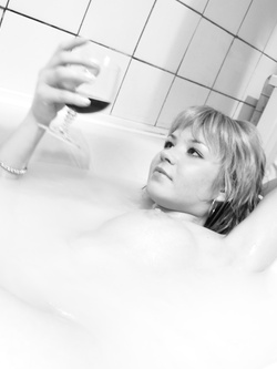 Selfie hot si una venere bionda