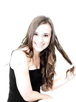 Bella brunetta foto amatoriali