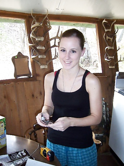 Bocchinara bionda fotografata dal compagno