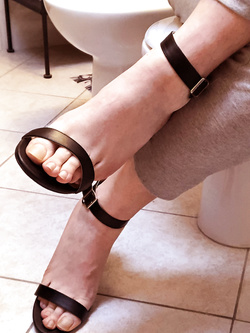 Black sandals