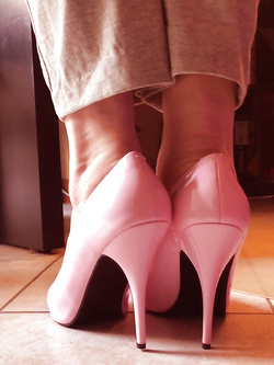 Pink shoes