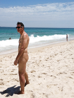 True nudist flashing cock