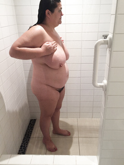 BBW Wife Sal In The Shower - Do you want wash me clean?