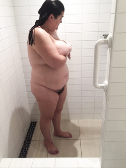 BBW Wife Sal In The Shower - Do you want wash me clean?