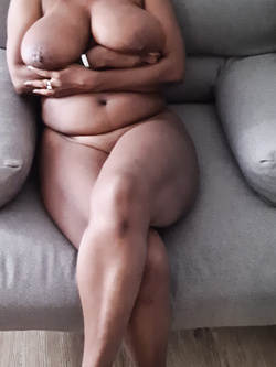 Busty Ebony MILF Ndey Love Posing Naked