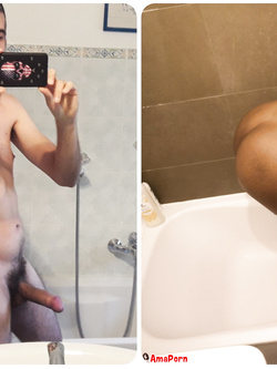 nicola costantini e rosa nera completamente nudi