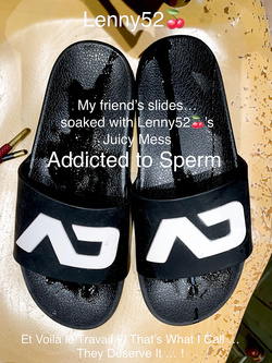 Lenny52 masturbazione discreta, sperma che cola nelle scarpe