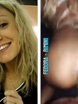 FEDORA BIONDA SEXY DI RIMINI