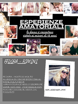 FEDORA BIONDA SEXY DI RIMINI