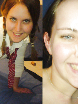 prima e dopo la sborrata