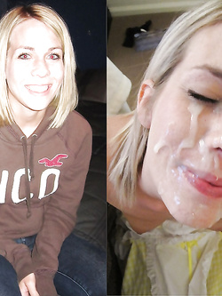 prima e dopo la sborrata