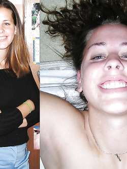 prima e dopo la sborrata