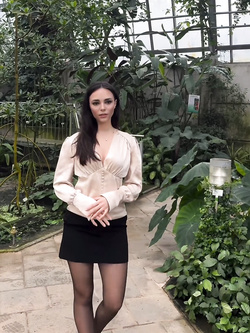 German pantyhose slut Kristina Evelyna