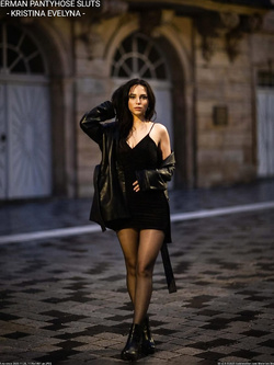 Horny pantyhose slut Kristina Evelyna