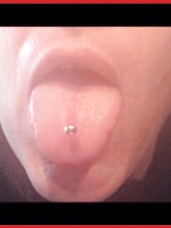 Il mio pircing sulla  lingua...